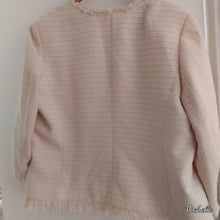 Load image into Gallery viewer, Kasper Jacket Open Front Rich Beige woven textile Plus  22W.