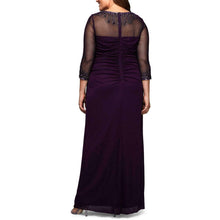 Load image into Gallery viewer, Alex Evening Purple Long Dress Gown 16W Gorgeous dress!.