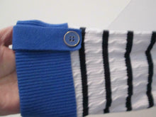 Load image into Gallery viewer, Karen Scott New Beautiful Blue and White stripes textured Sweater Quality Cotton Plus 2X Casual Chic.