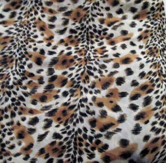 Leopard Chiffon Fabric  Caramel.