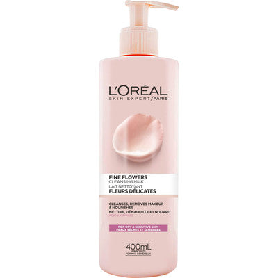 L’Oréal Fine Flowers Cleansing Milk, with Rose & Jasmine Flower Extracts.