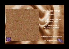 Load image into Gallery viewer, Gorgeous Gold Lace Fabric Remnant many pieces!.