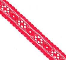 Load image into Gallery viewer, Red Lace Trim Insert Option, 20mm Wide or ¾ Inch Wide.
