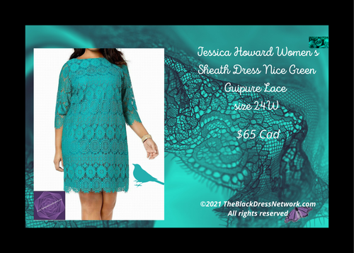 Jessica Howard Lace Green Dress Plus 24 Wonderful Guipure Lace Chic and Stylish!.