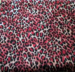 Leopard Chiffon very light Red.