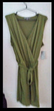 Load image into Gallery viewer, NY Collection Avocado Green Romper Plus 3 X Casual Chic  Soft Jersey.
