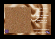 Load image into Gallery viewer, Gorgeous Gold Lace Fabric Remnant many pieces!.
